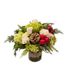 Christmas flower white rose and green hydgrean