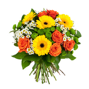 bright color flower boquet