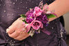 prom wedding corsage lavender rose and purple color 