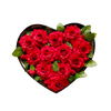 luxury heart shape red rose box